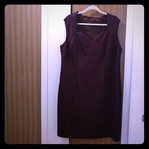 Dressbarn db purple bodycon dress size 18